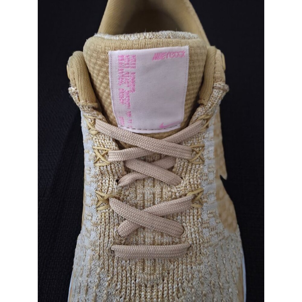 Nike React Infinity Run Flyknit 3 Wheat Gold Running Shoes Women's Size 8.5 - Picture 7 of 10